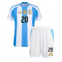 Argentina Alexis Mac Allister #20 Hjemme Trøje Børn Copa America 2024 Kortærmet (+ Korte bukser)